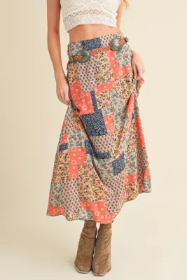 Peach Patches Skirt