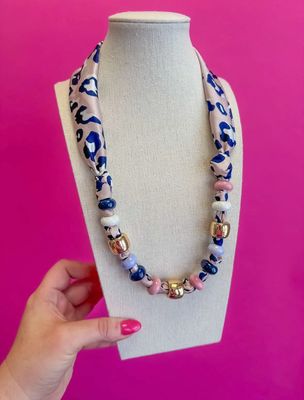 Pink Leopard Necklace