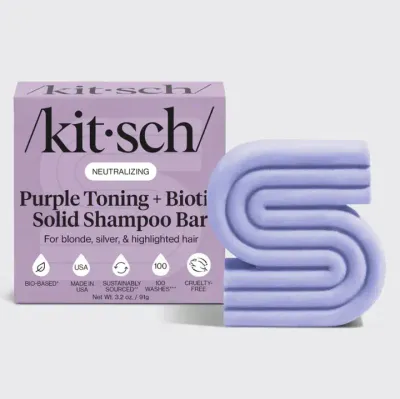 Purple Toning Shampoo Bar For Color Treated &amp; Grey Hair