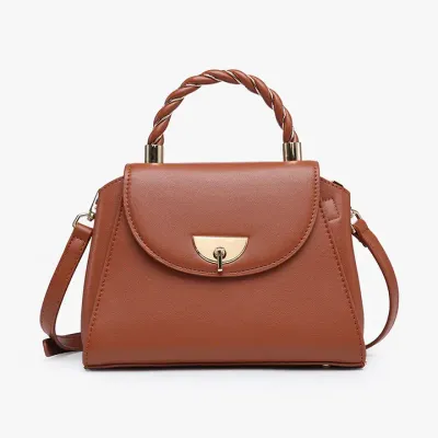 Clarke Twist Lock Small Satchel