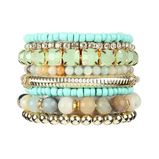 Howdy Stacker Bracelet- AMAZONITE