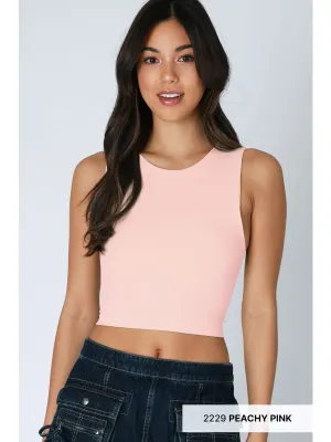 Clean Line Crew Neck Crop Top