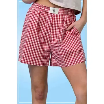 Gingham Check Boxer Shorts