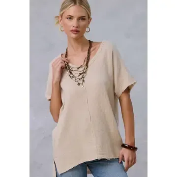 Loose Fit Gauze Top