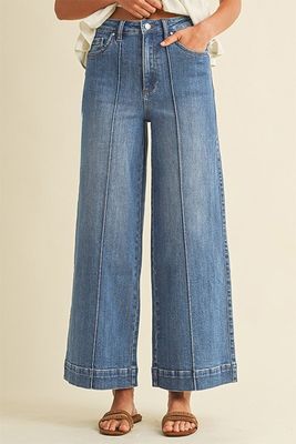 Lucy Pintuck Wide Leg Jean
