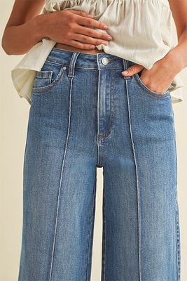 Lucy Pintuck Wide Leg Jean