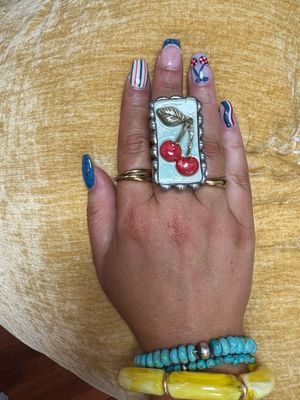 Cherry Bomb Ring - Turquoise