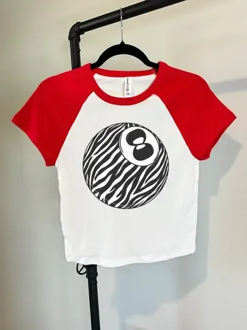 Zebra 8 Ball Baby Tee