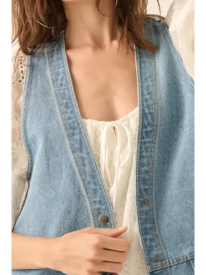Denim Blues Vest