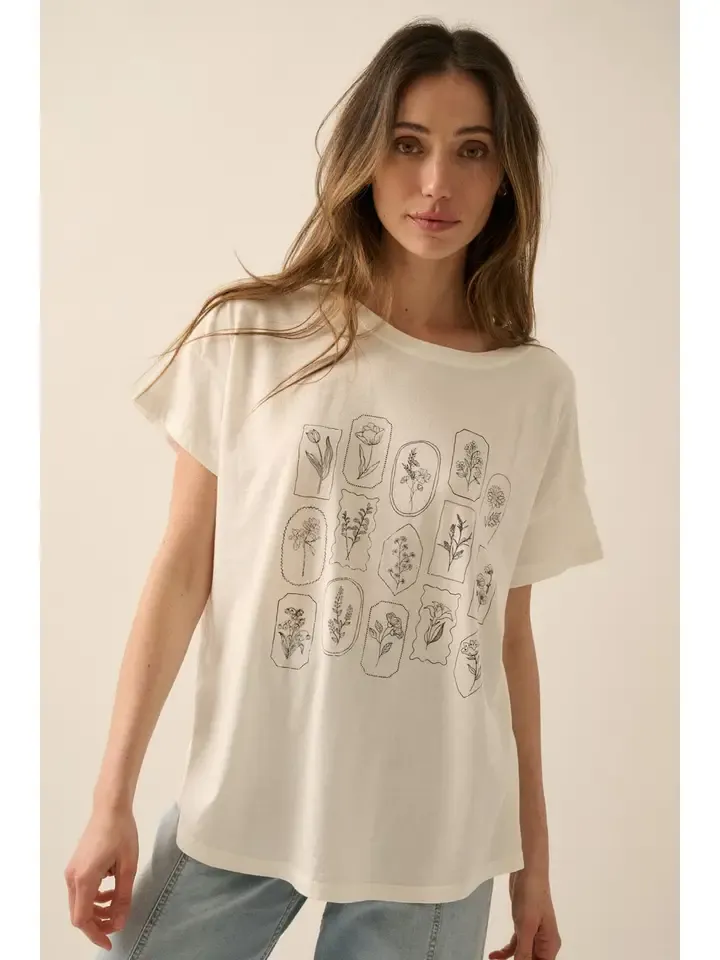Picture Frame Floral Tee
