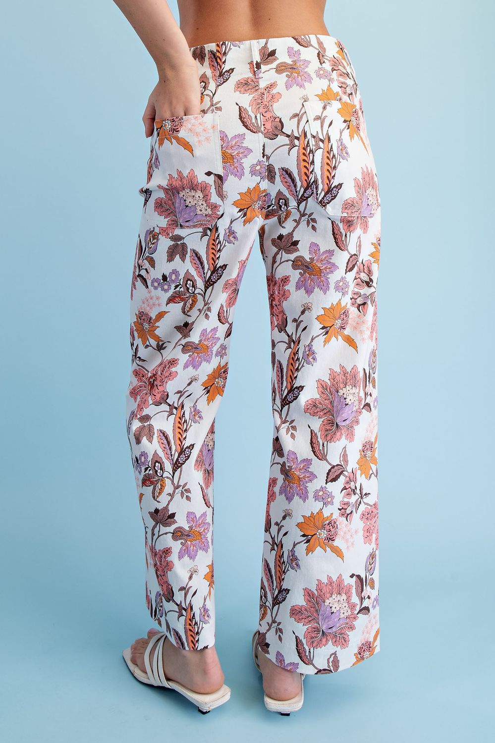 Plus Fall Floral Fantasy Pants