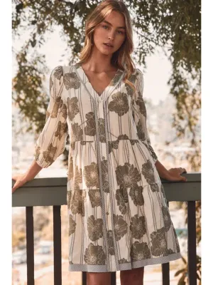 Plus Botanical Dress