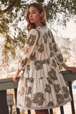 Plus Botanical Dress