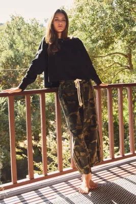 Camo Drawstring Pants