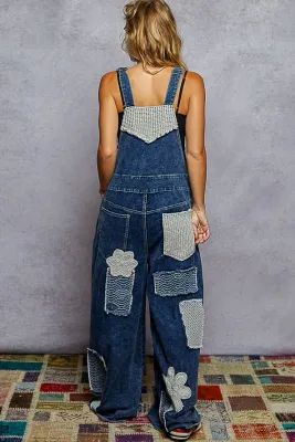 Delany Patchwork Overalls