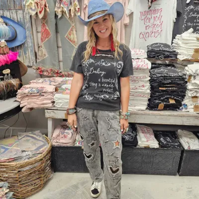 Darling Distressed Tee