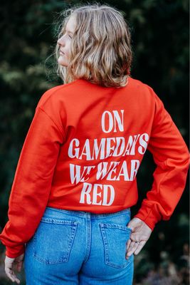 We Wear Red Sweatshirt