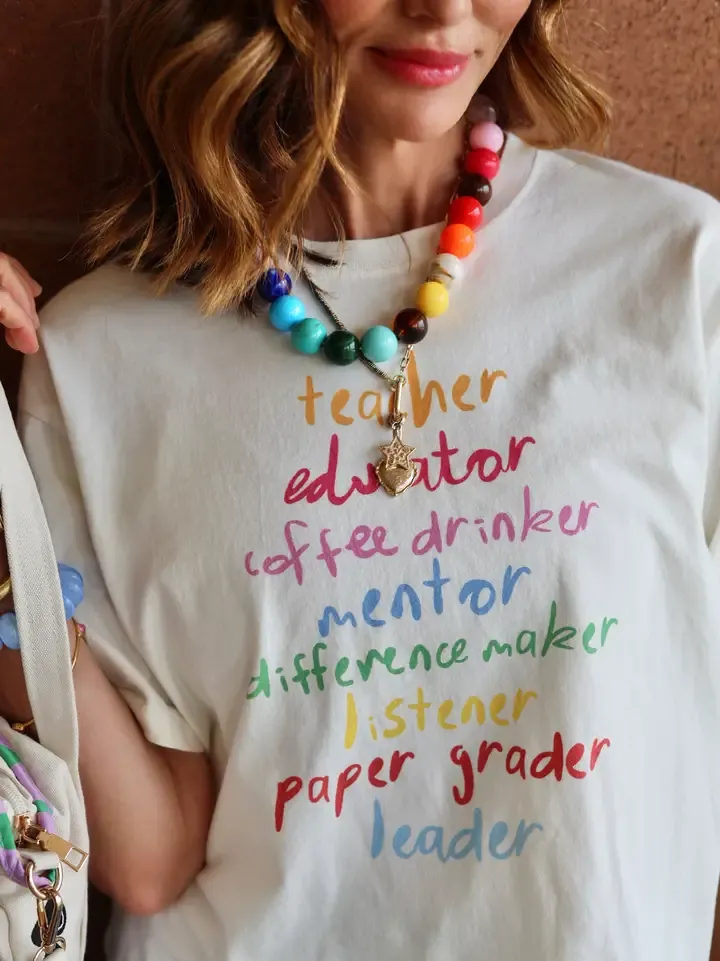 Teacher Crop Tee