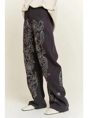 Embri Twill  Embroidered Jean