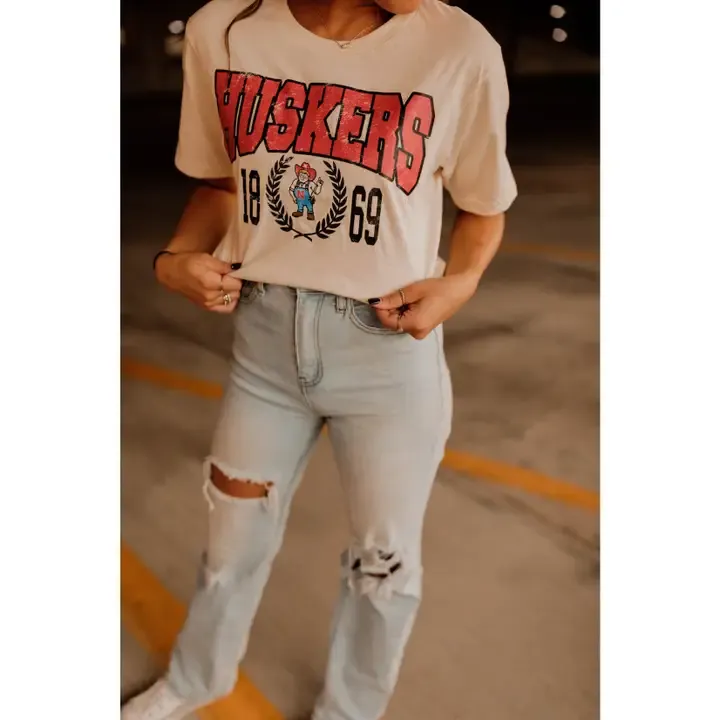 HUSKER 1898 Cropped Tee