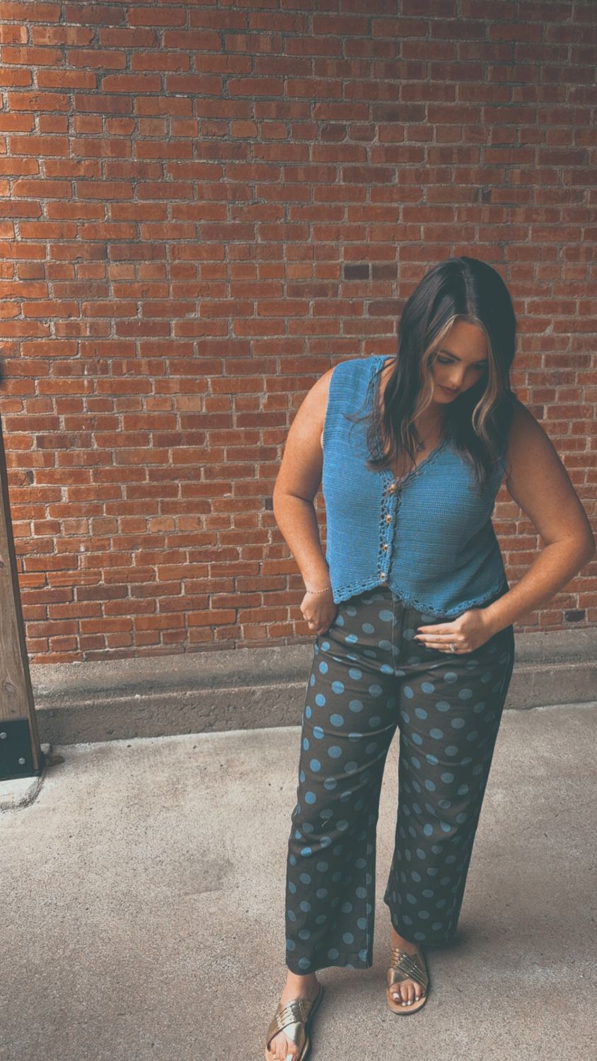 Blue Bonnet Crochet Vest