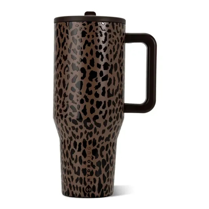 Brown Leopard  40 oz Traveler