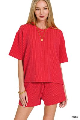 Classic Ribbed Short Set