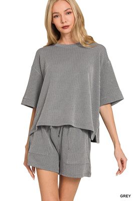 Classic Ribbed Short Set