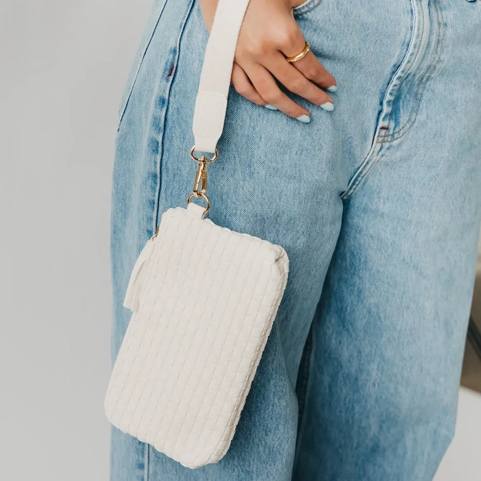 Emma Woven Clutch Wristlet