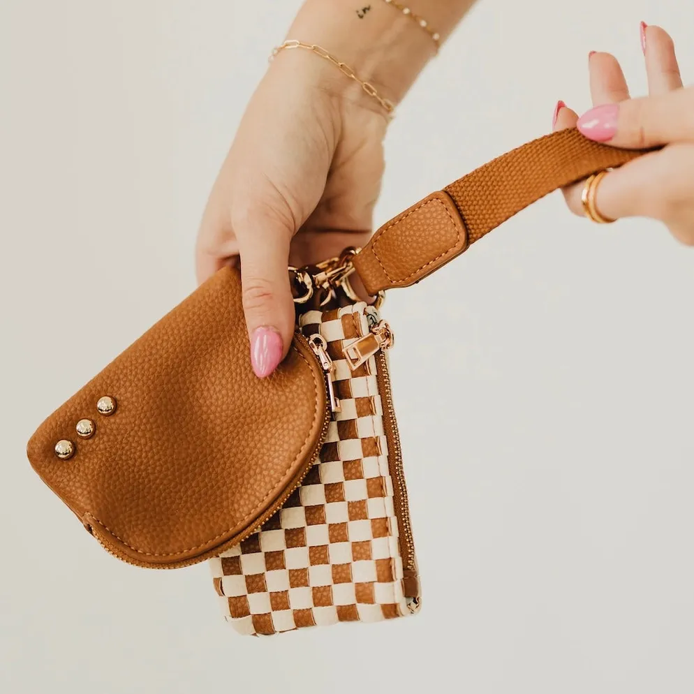 Wonderlust Woven Double Wristlet