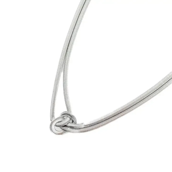 Talia Tied Knot Necklace-S