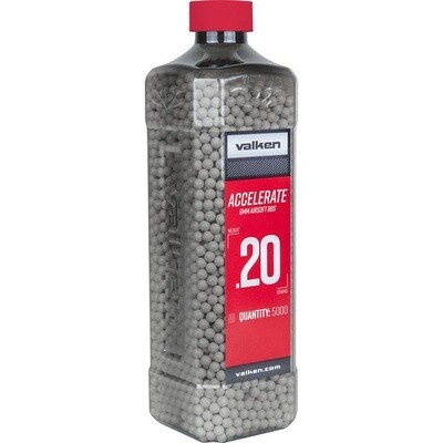 Valken Accelerate ProMatch .20g BBs - 5,000ct. Bottle