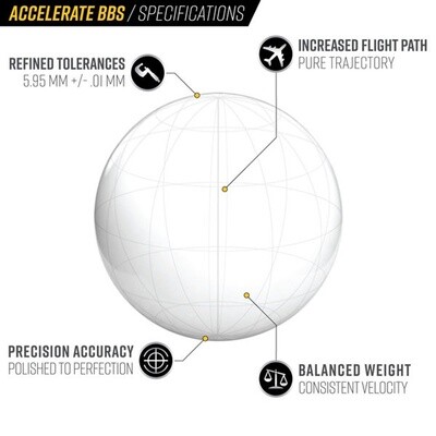 Valken Accelerate ProMatch .20g BBs - 5,000ct. Bottle
