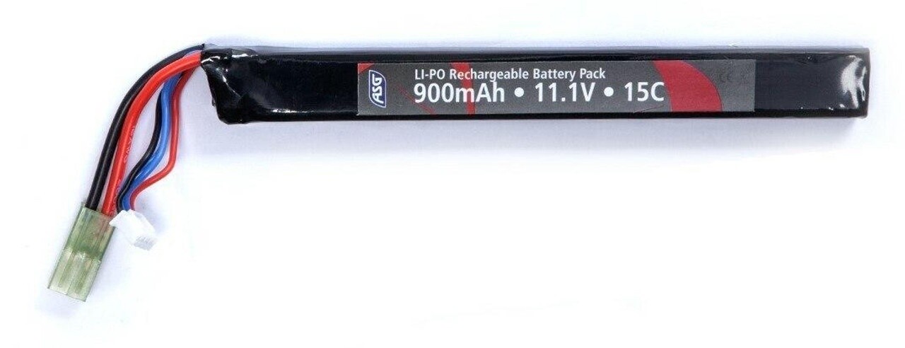 ASG 11.1V High Performance Stick Type 900mAh LiPo Battery, Size: Stick