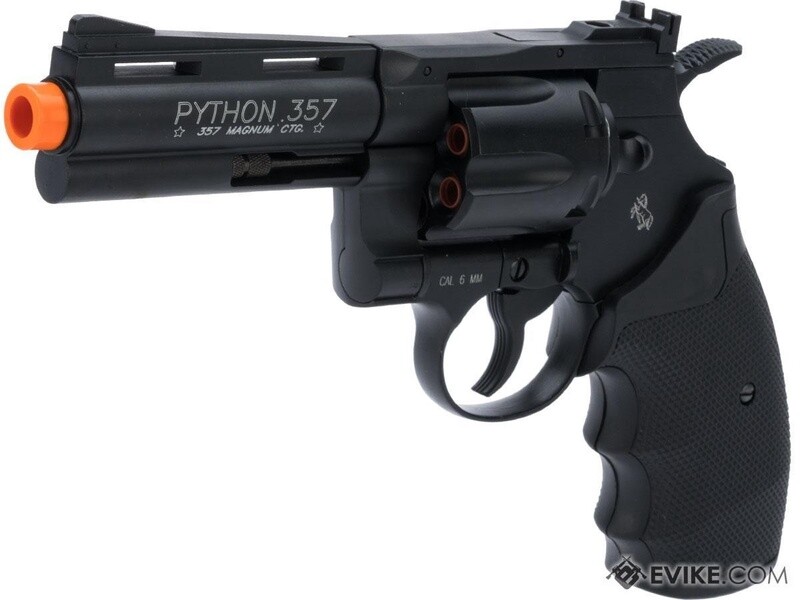 Colt Python Full Metal .357 Magnum High Power Airsoft CO2 Revolver by Cybergun (Length: 4&quot; / High Power)