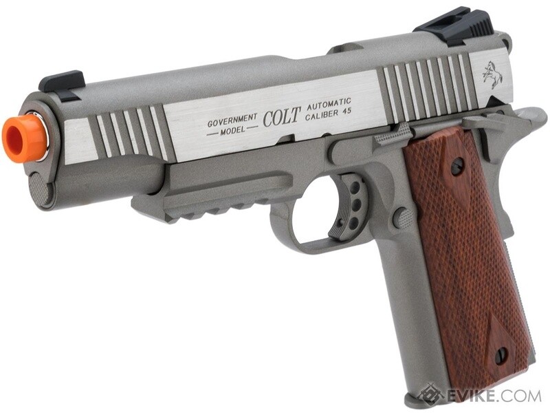 Colt Licensed 1911 Tactical Full Metal CO2 Airsoft Gas Blowback Pistol by KWC