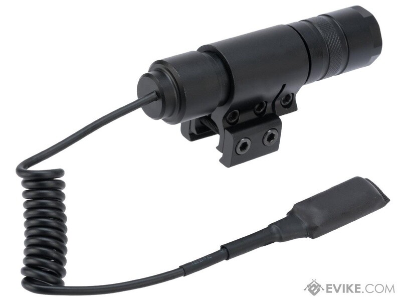 AIM Sports Metal LED 400 Lumen Flashlight with Pressure Switch and Mount