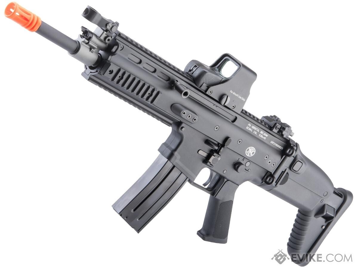 Cybergun FN Herstal-Licensed SCAR-L Airsoft AEG Rifle by ARES, Colour: Black