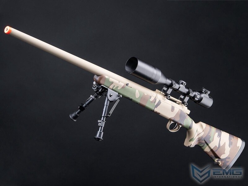 EMG Barrett Fieldcraft Airsoft Precision Bolt-Action Sniper Rifle with Featherweight Zero Trigger