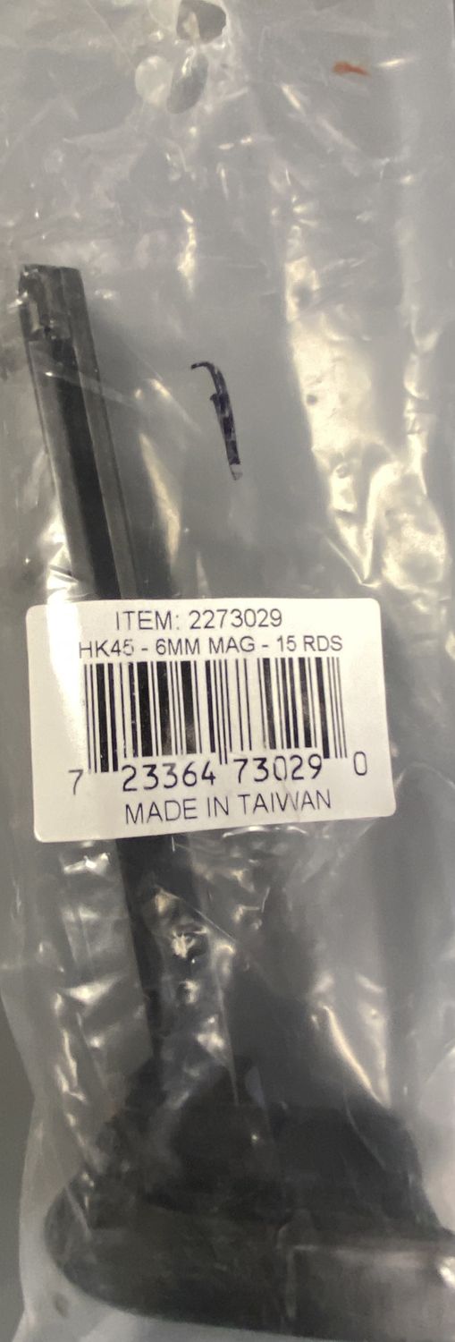 HK45 6mm non blowback magazine 