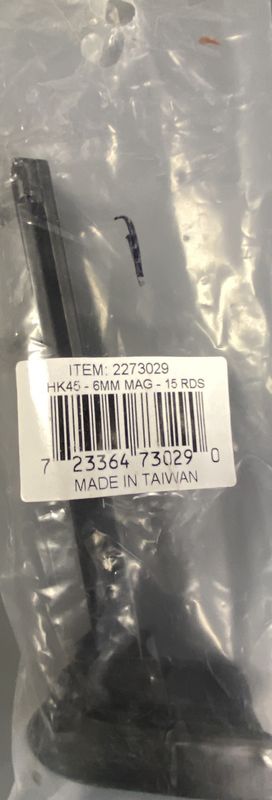 HK45 6mm non blowback magazine 