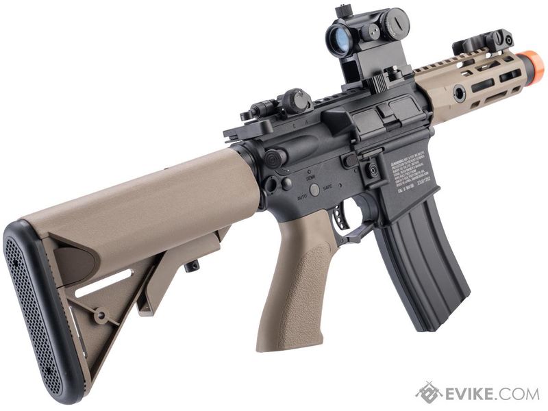Elite Force CQCX M4 Airsoft AEG Rifle w/ Built-In Eye Trace Tracer Unit (Color: Two-Tone Black-Tan)