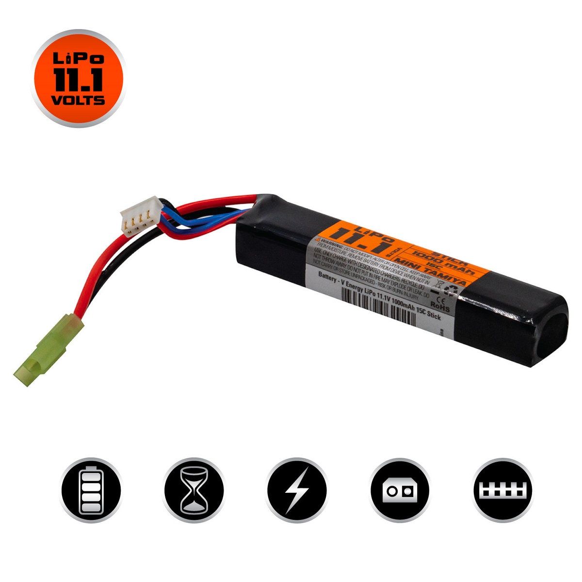 Valken Energy 11.1v 1000mAh Stick Tamiya