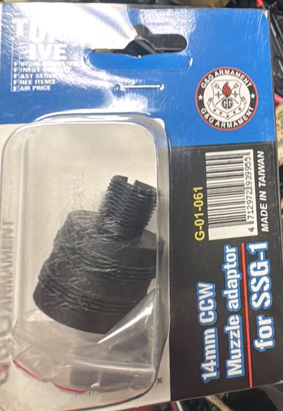 G&amp;G 14mm CCW Muzzle Adapter For SSG-1