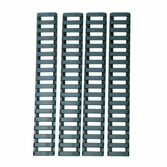 Ladder Rail Covers in Black (4 Pack)