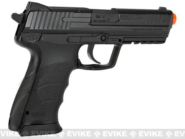 Umarex H&amp;K Licensed HK45 Full Size CO2 Gas Non-Blowback Airsoft Pistol - Black
