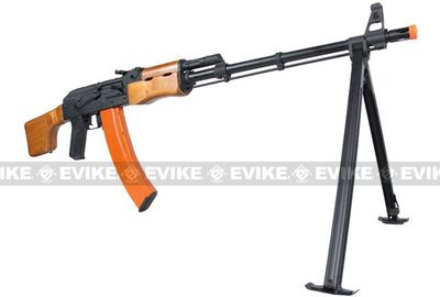 CYMA Standard RPK LMG Airsoft AEG Rifle w/ Steel Bipod and Real Wood Furniture