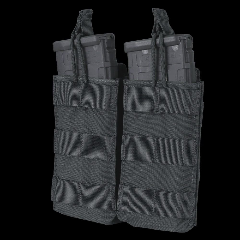 Double Open Top M4/M16 Magazine Pouch, Colour: Black
