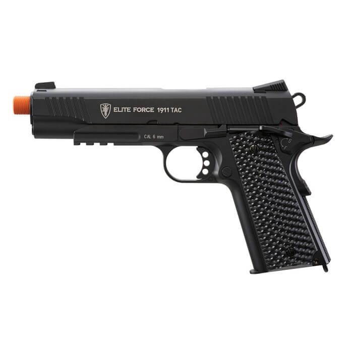 Elite Force Full Metal 1911 Tactical CO2 Airsoft Gas Blowback Pistol Umarex KWC, Color: Black