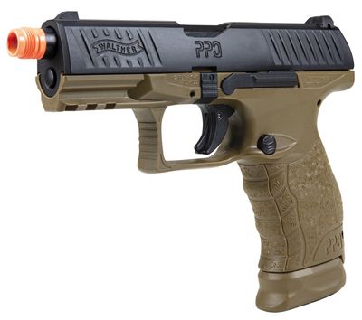 Walther PPQ GBB Tac SD Navy Airsoft GBB Pistol by Umarex &amp; Elite Force